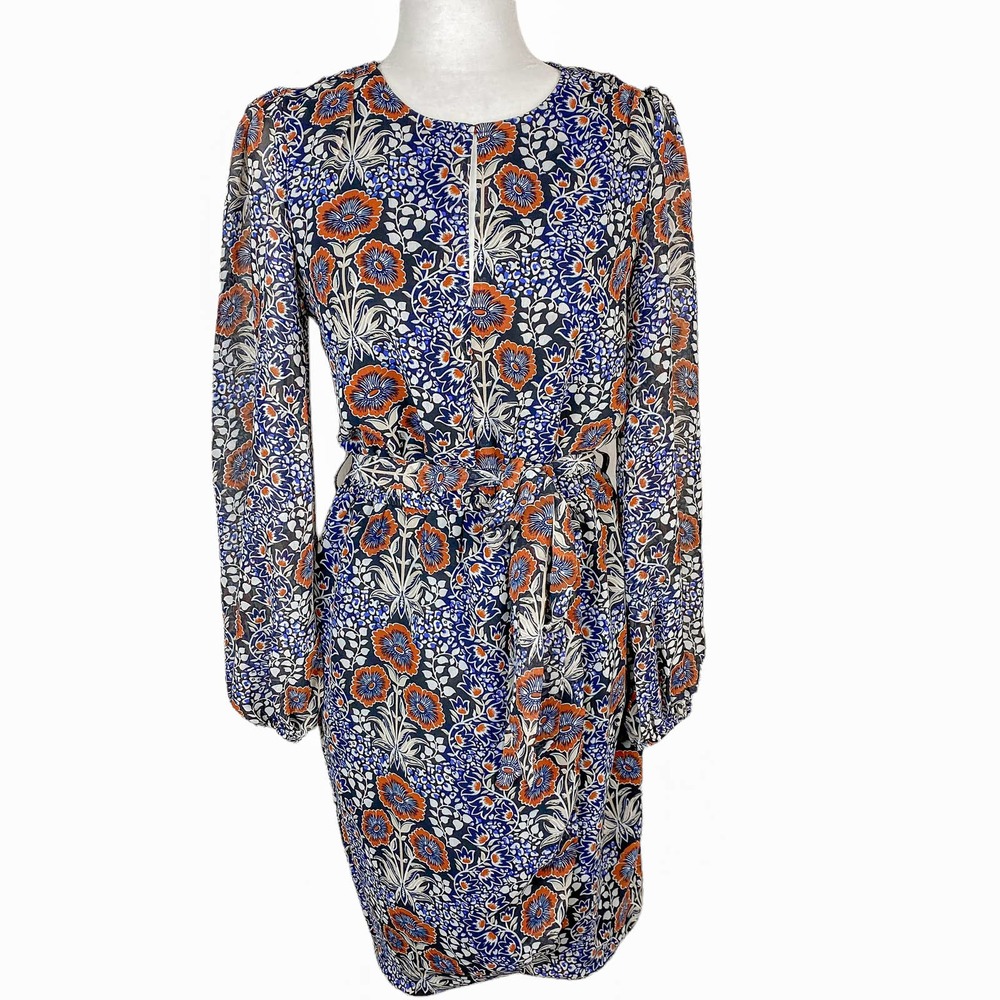 Walter Baker Dress Melissa Navy Pansy Size Small - Picture 5 of 13